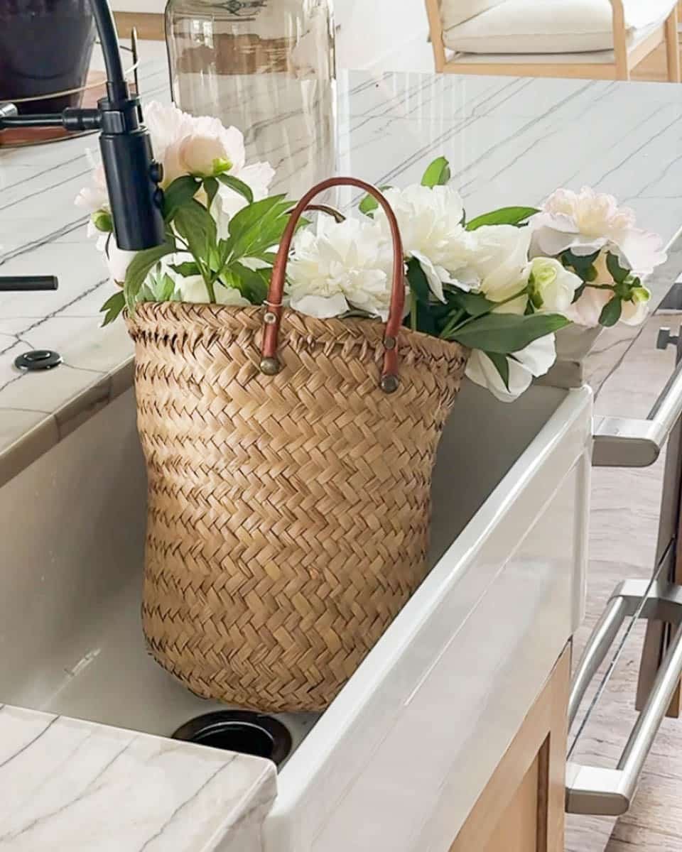 Karangan bunga peony