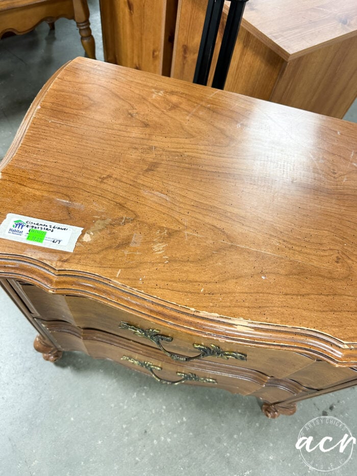 Top of Wood Noda Nightstand
