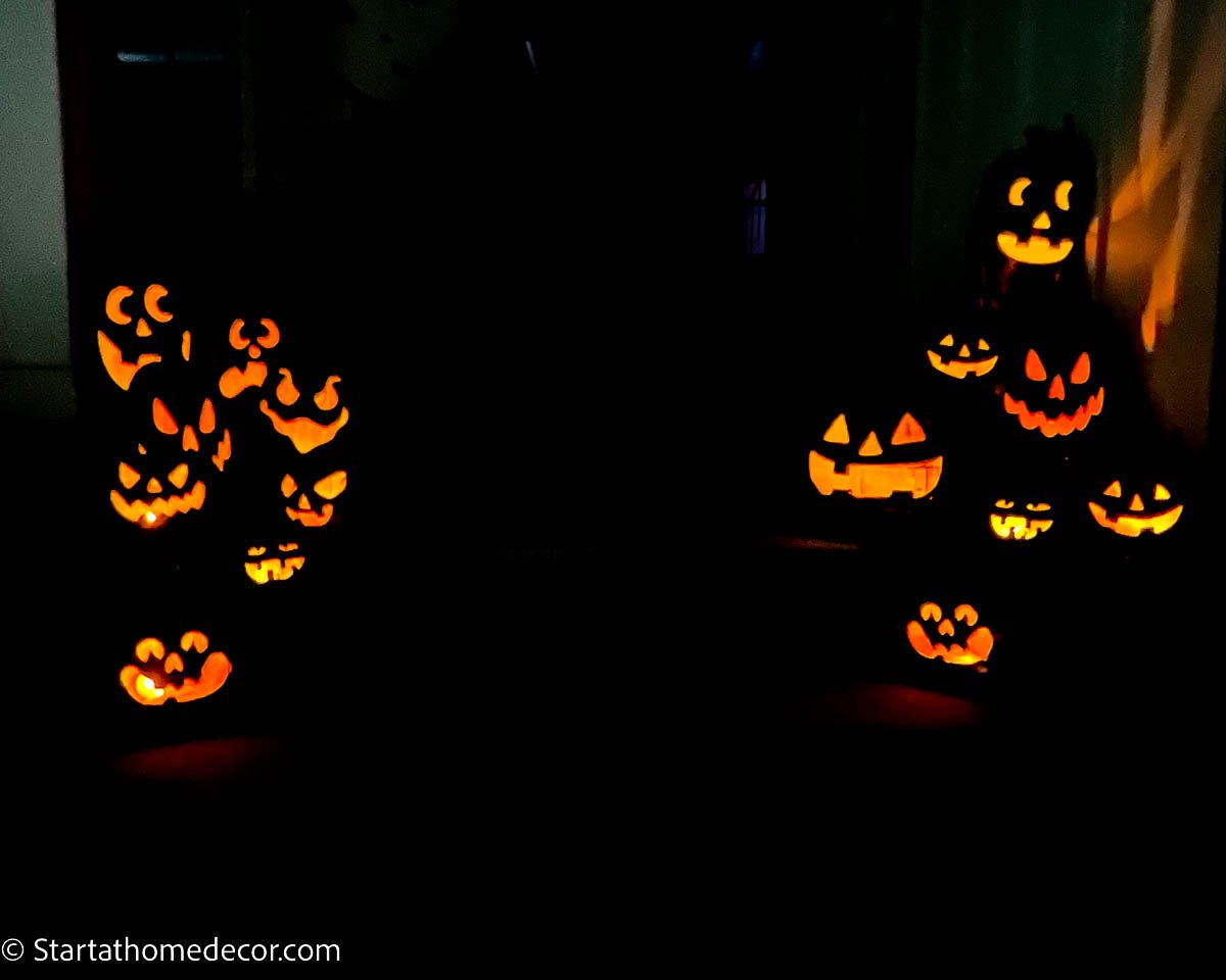 lentera jack o di malam hari